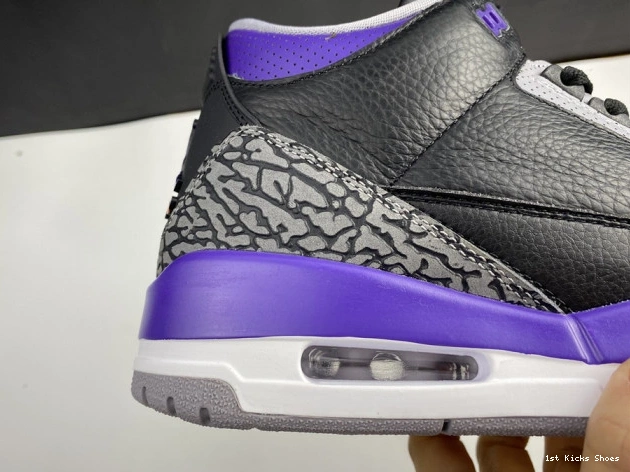 1st Kicks CT8532 Air 3 Purple Jordan 050 Black Court Retro 0709